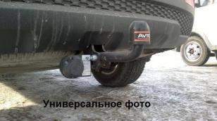 Фаркоп для Nissan Navara (со ступ.) 2005-2010 съемный крюк на двух болтах 3000кг Автос